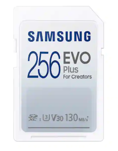 Card de memorie Samsung Full SDEVO Plus, 256GB, 130MB/s