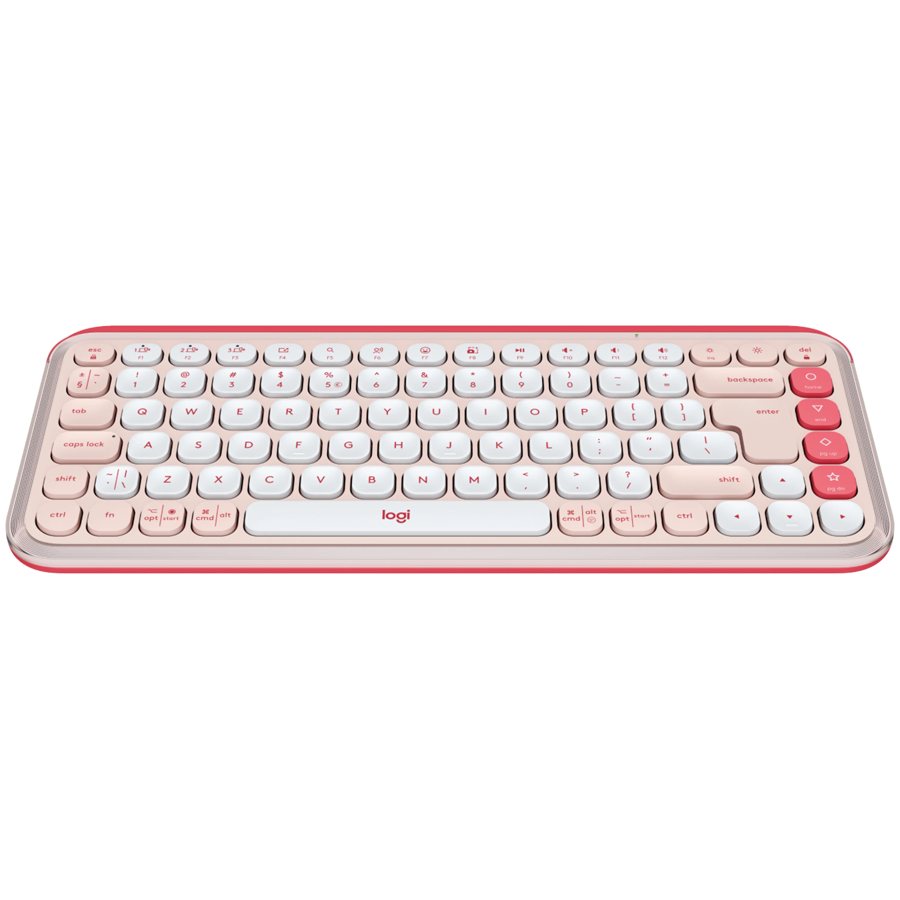 Tastatura Wireless Logitech POP ICON KEYS, Bluetooth, 3 Way Easy-Switch, Rose 3 Tastatura Wireless Logitech POP ICON KEYS, Bluetooth, 3 Way Easy-Switch, Rose - imagine 3