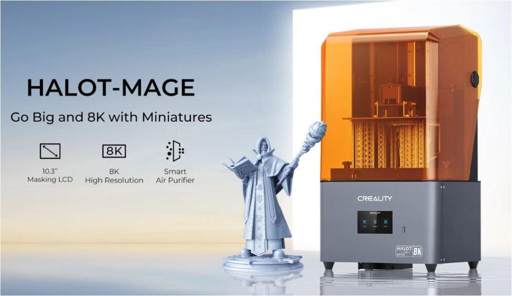 Imprimanta 3D Creality HALOT-MAGE RESIN, LCD 10.3″, 8k