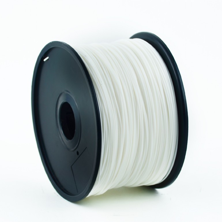 Filament Gembird pentru imprimanta 3D, ABS, 1.75mm diamentru, 1Kg / bobina, aprox. 400m, topire 225-240 °C, Alb