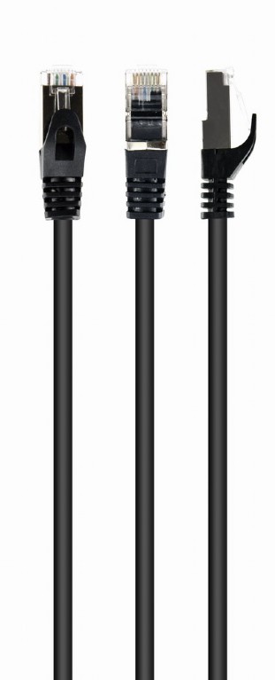 Cablu patchcord gembird rj45, cat. 6 a,ftp, lszh, 0.25m, black