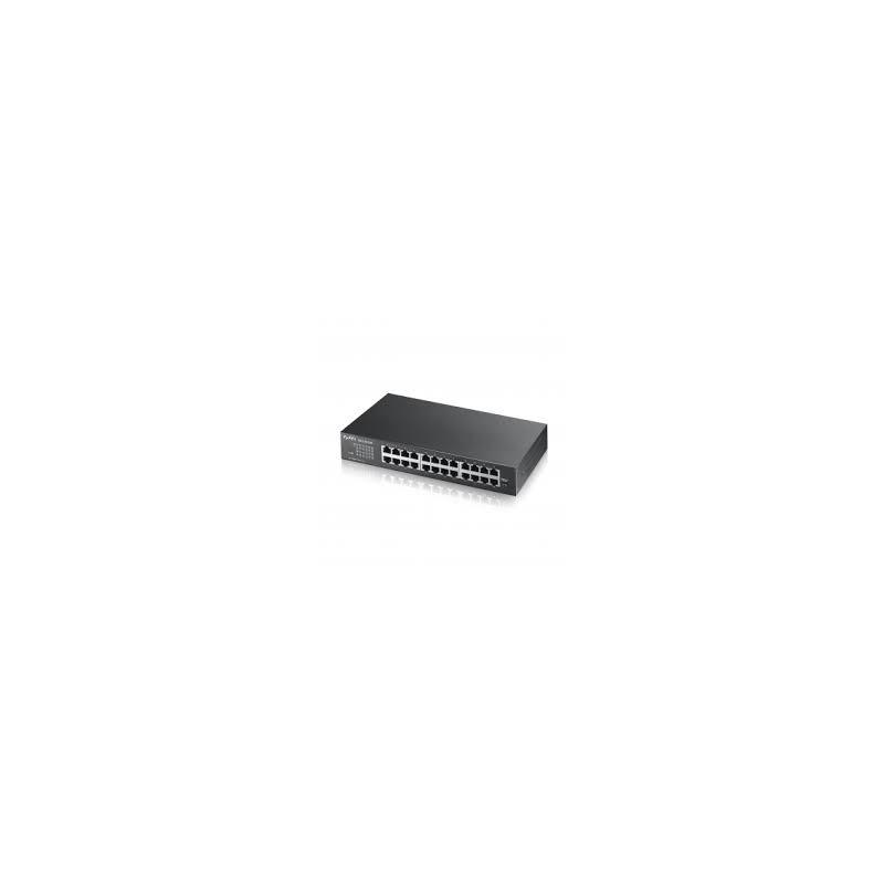 Switch Zyxel GS1100-24E 24 porturi Gigabit Unmanaged 228 mm x 72 mm Negru