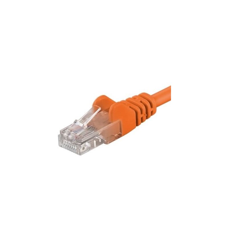 Patchcord UTP RJ45-RJ45 Cat.5e 1,5m, portocaliu, cupru integral, 26AWG