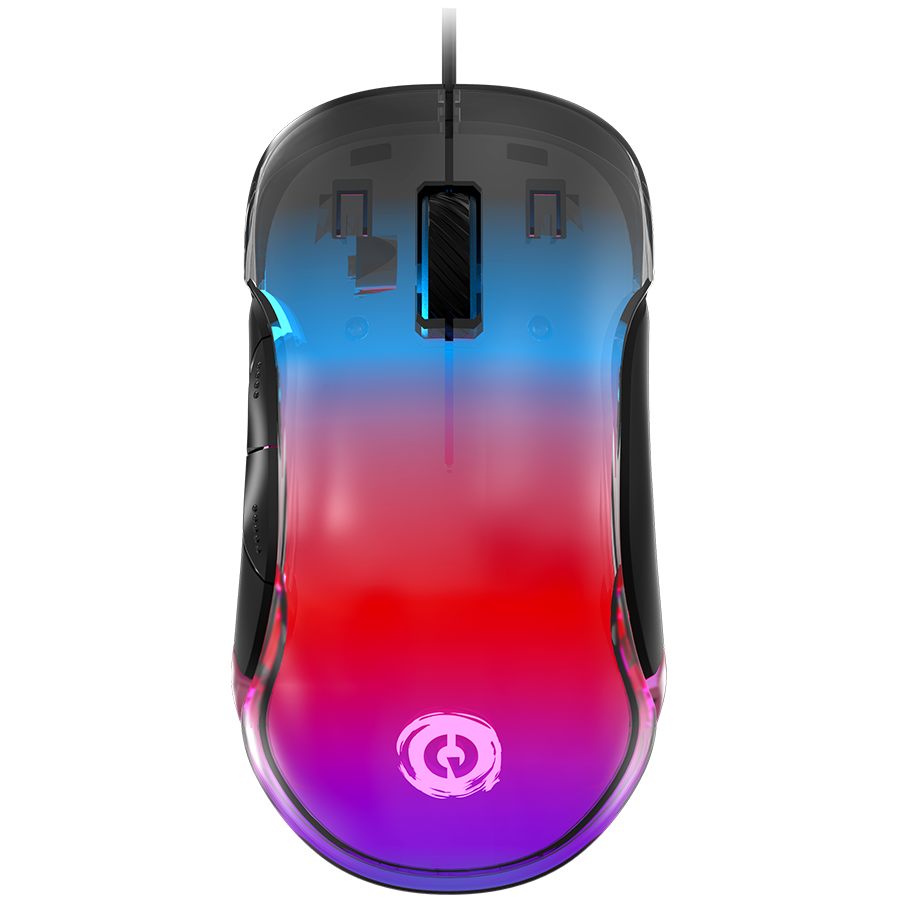 Mouse gaming Canyon Shadder GM-728 RGB 6buttons Wired Transparent