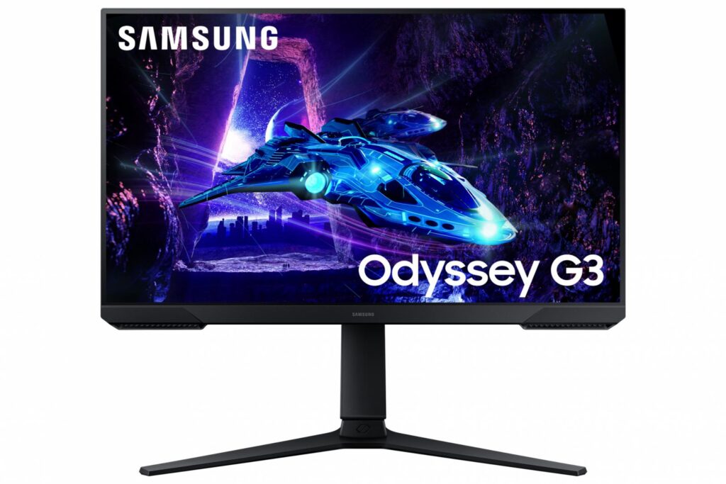 Monitor Gaming LED VA Samsung Odyssey G3 24″, Full HD (1920×1080), 180Hz, 1ms, AMD FreeSync™, HDR 10, HDMI, Display Port, Pivot, VESA, negru