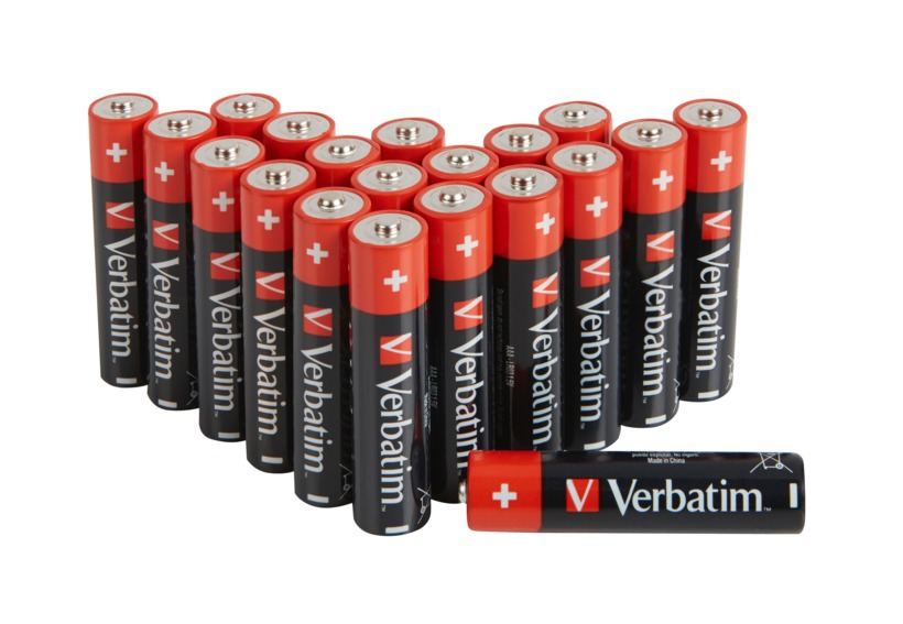 Baterii Verbatim, Alkaline, AAA, 20 buc