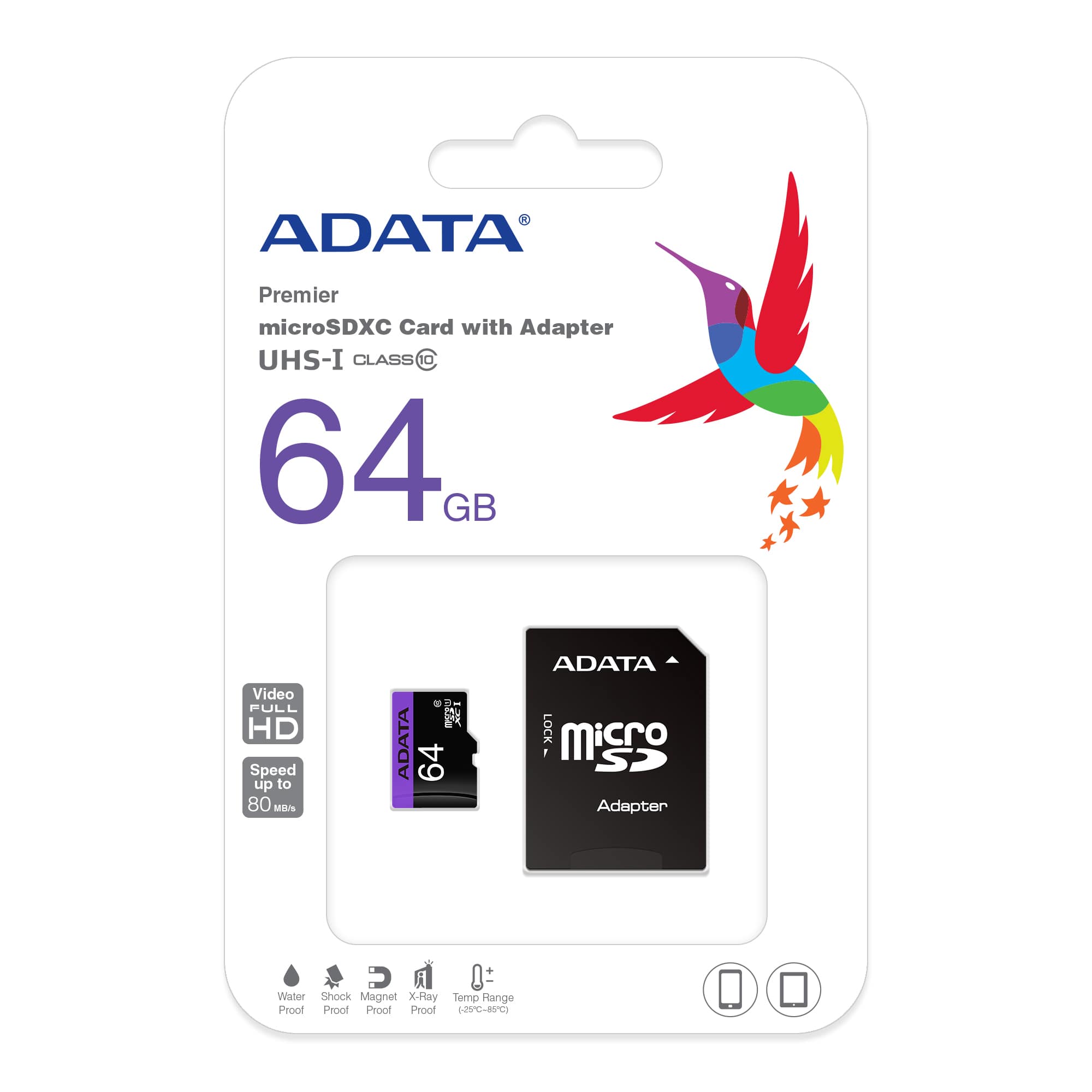 Card de memorie ADATA Premier, MicroSDXC, 64GB, UHS-I, Class10 + Adaptor 2 Card de memorie ADATA Premier, MicroSDXC, 64GB, UHS-I, Class10 + Adaptor - imagine 2