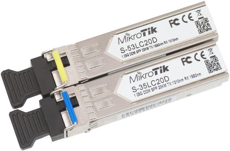 Pereche de module SFP, S-35LC20D + S-53LC20D – Mikrotik S-3553LC20D