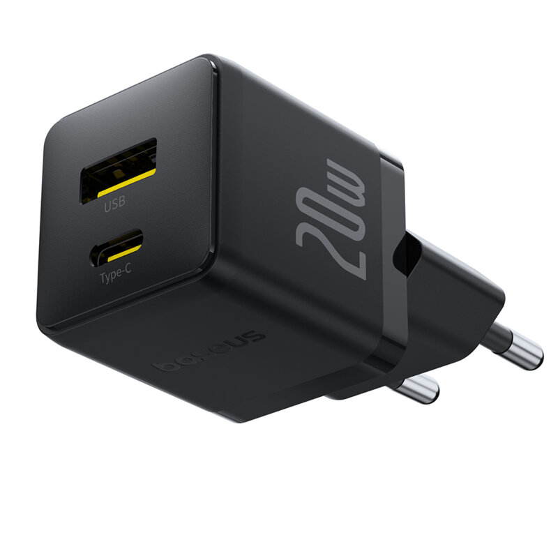 Incarcator EU 20W, USB, Type-C – Baseus Palm (P10111608113-00) – Cluster Black