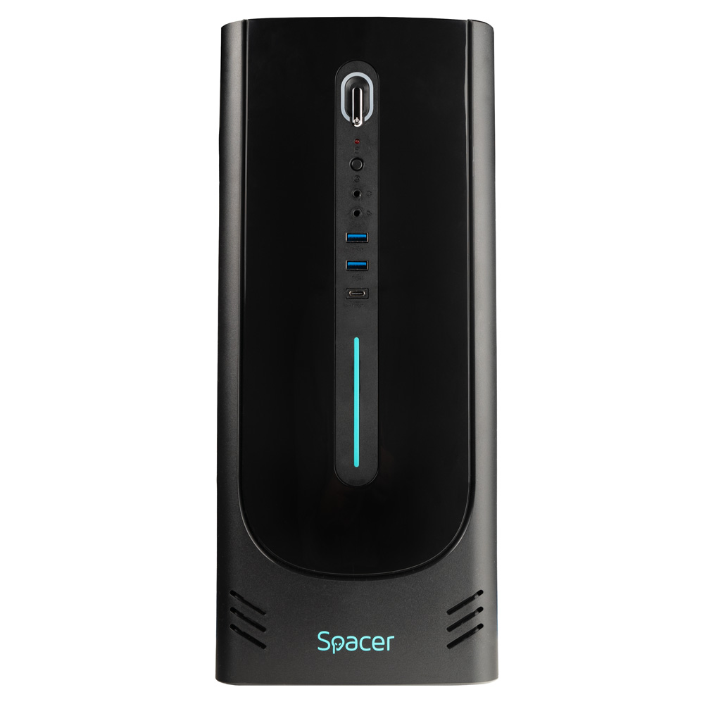 Carcasa SPACER CHRONOS, Middle Tower, ATX, fara sursa 3 Carcasa SPACER CHRONOS, Middle Tower, ATX, fara sursa - imagine 3