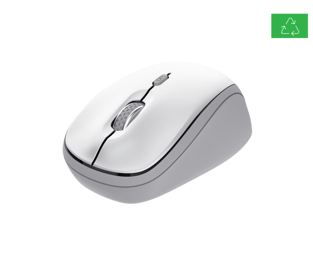 Mouse wireless Trust YVI+ MULTI-DEVICE, 800-1600 DPI, 3 butoane, RF 2.4GHz, 75% plastic reciclat,USB-A, Alb 2 Mouse wireless Trust YVI+ MULTI-DEVICE, 800-1600 DPI, 3 butoane, RF 2.4GHz, 75% plastic reciclat,USB-A, Alb - imagine 2