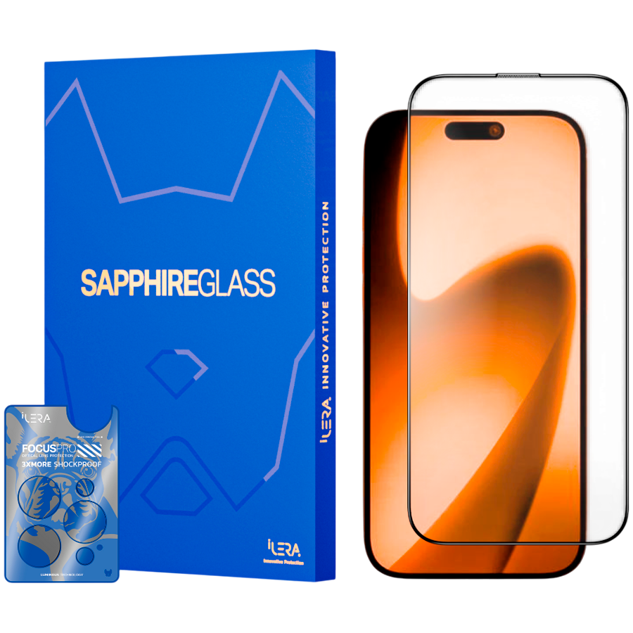 Folie protectie sticla iLera Sapphire Ultra Glass 2.0 pentru iPhone 17 Transparent 1 Folie protectie sticla iLera Sapphire Ultra Glass 2.0 pentru iPhone 17 Transparent