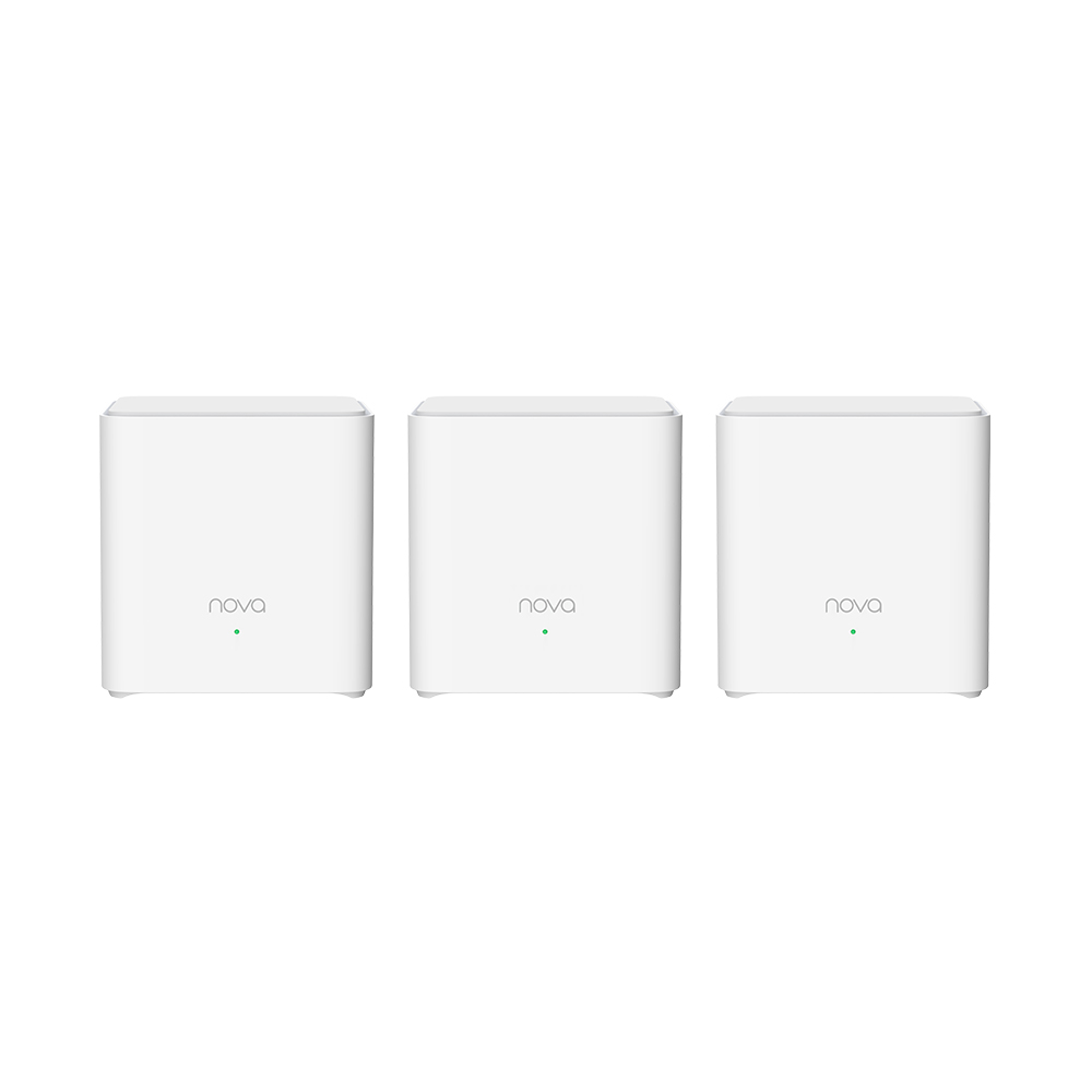 Set 3 routere wireless, Tenda, Nova MX3, WiFi 6/WLAN, 300Mbit/s-1201Mbit/s, Alb