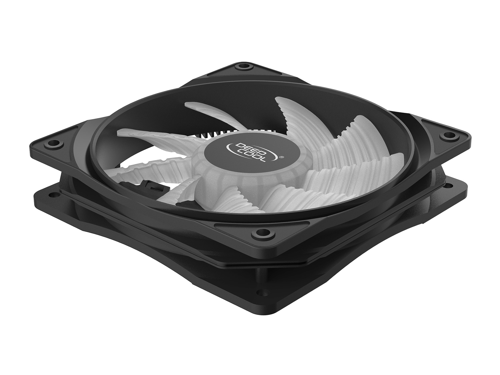 Ventilator Deepcool RF120, 120mm, iluminare alba 2 Ventilator Deepcool RF120, 120mm, iluminare alba - imagine 2