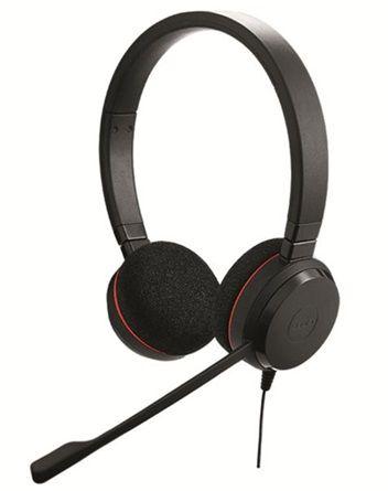 Casti Jabra Evolve 20 UC Stereo, telecomanda pe fir, USB
