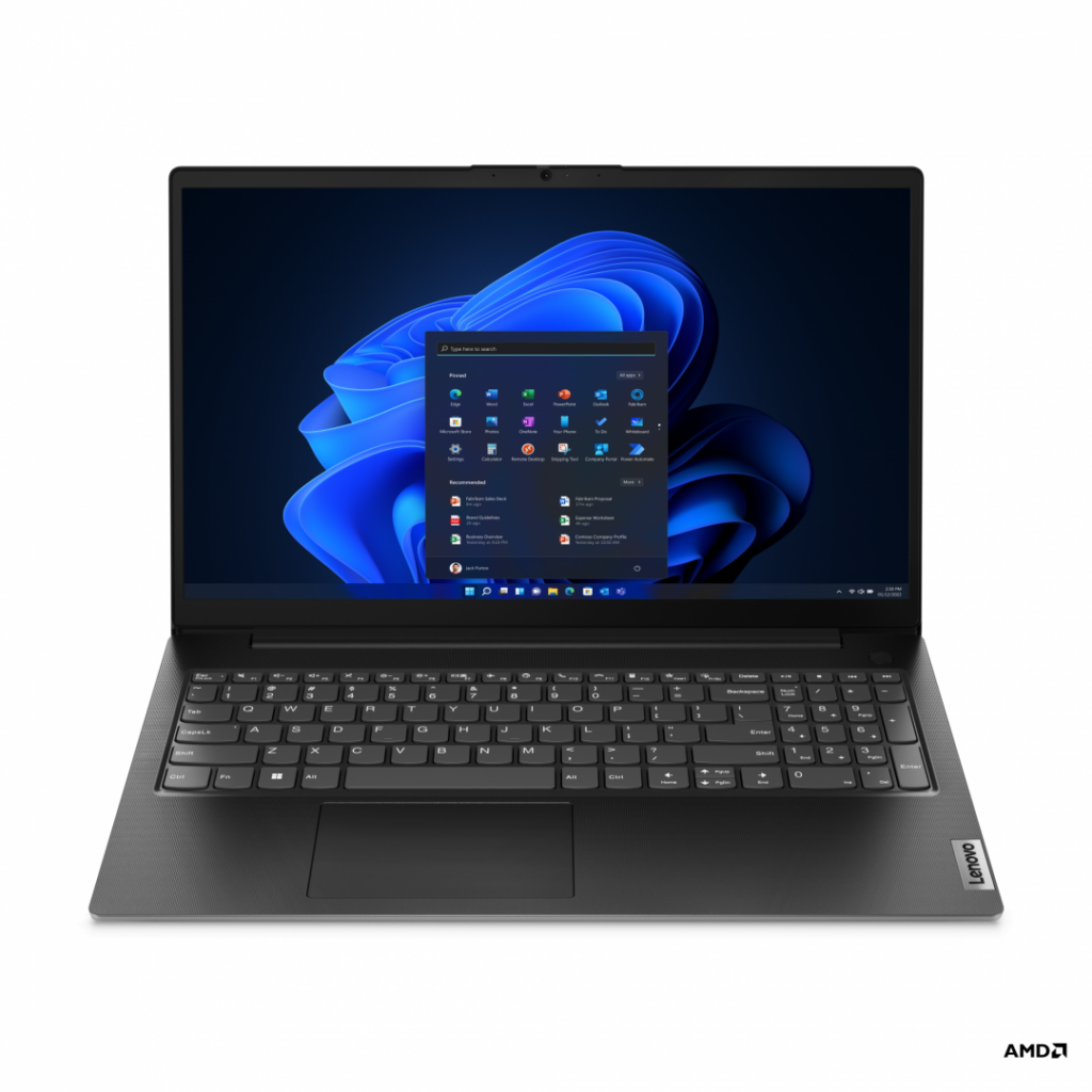 Laptop Lenovo Lenovo V15 G4 AMN cu procesor AMD Ryzen™ 5 7520U pana la 4.3GHz, 15.6″ Full HD, 16GB LPDDR5, 512GB SSD, AMD Radeon™ 610M Graphics, No OS, Business Black, 3y Courier or Carry-in