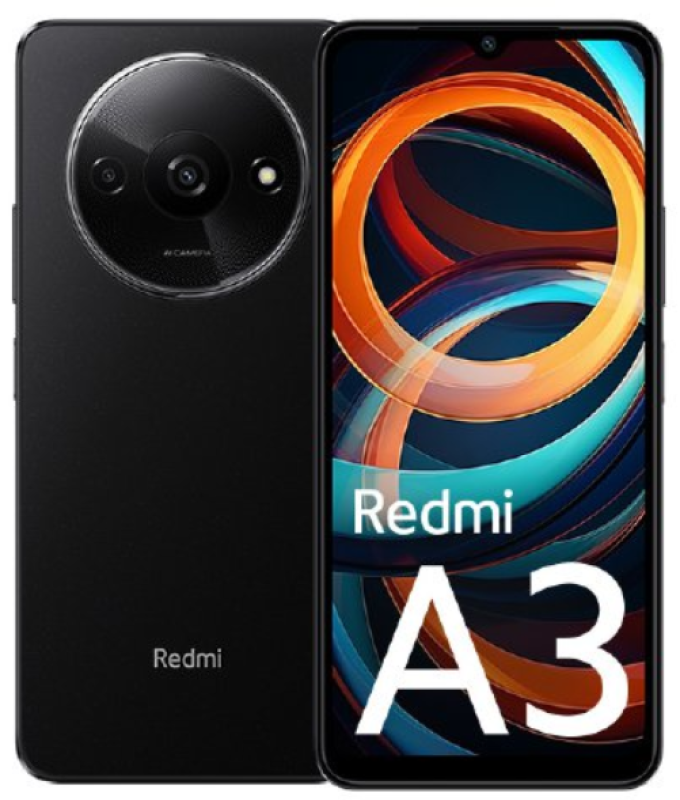 Telefon mobil Xiaomi Redmi A3, 3GB RAM, 64GB, 4G, Black