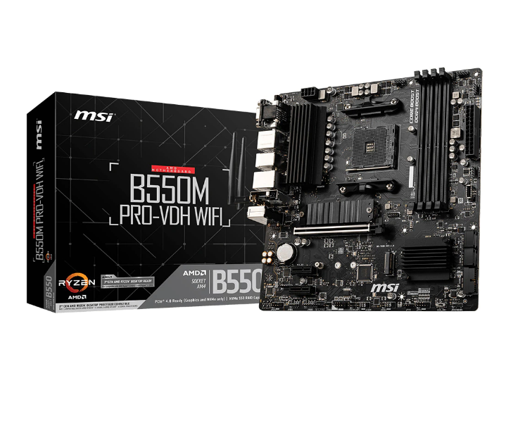 Placa de baza MSI B550M PRO-VDH WIFI, Socket AM4