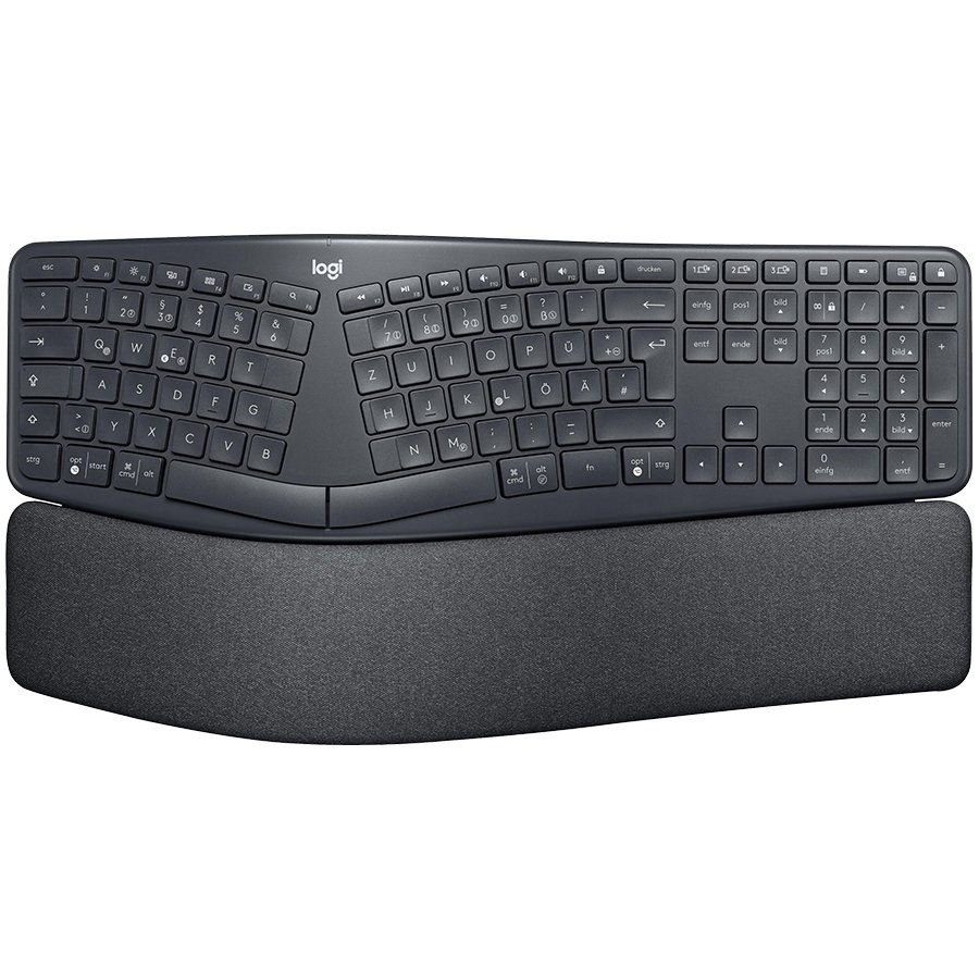 Tastatura Logitech Ergo K860, layout US INTL, Negru