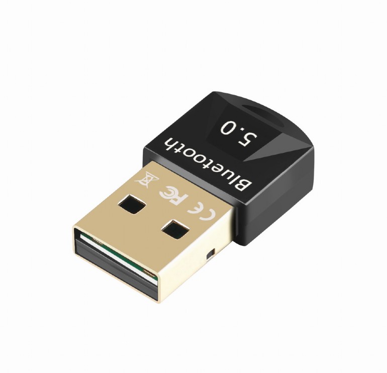Adaptor bluetooth, Gembird, USB 2.0, Bluetooth 5.0, Negru