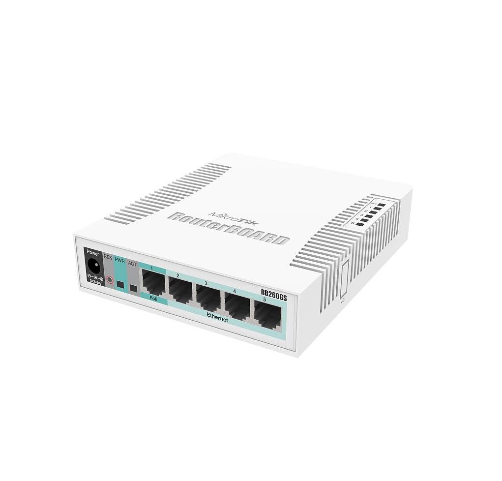 Switch MIKROTIK CSS106-5G-1S RB260GS 5x RJ45 1000Mb/s 1x SFP