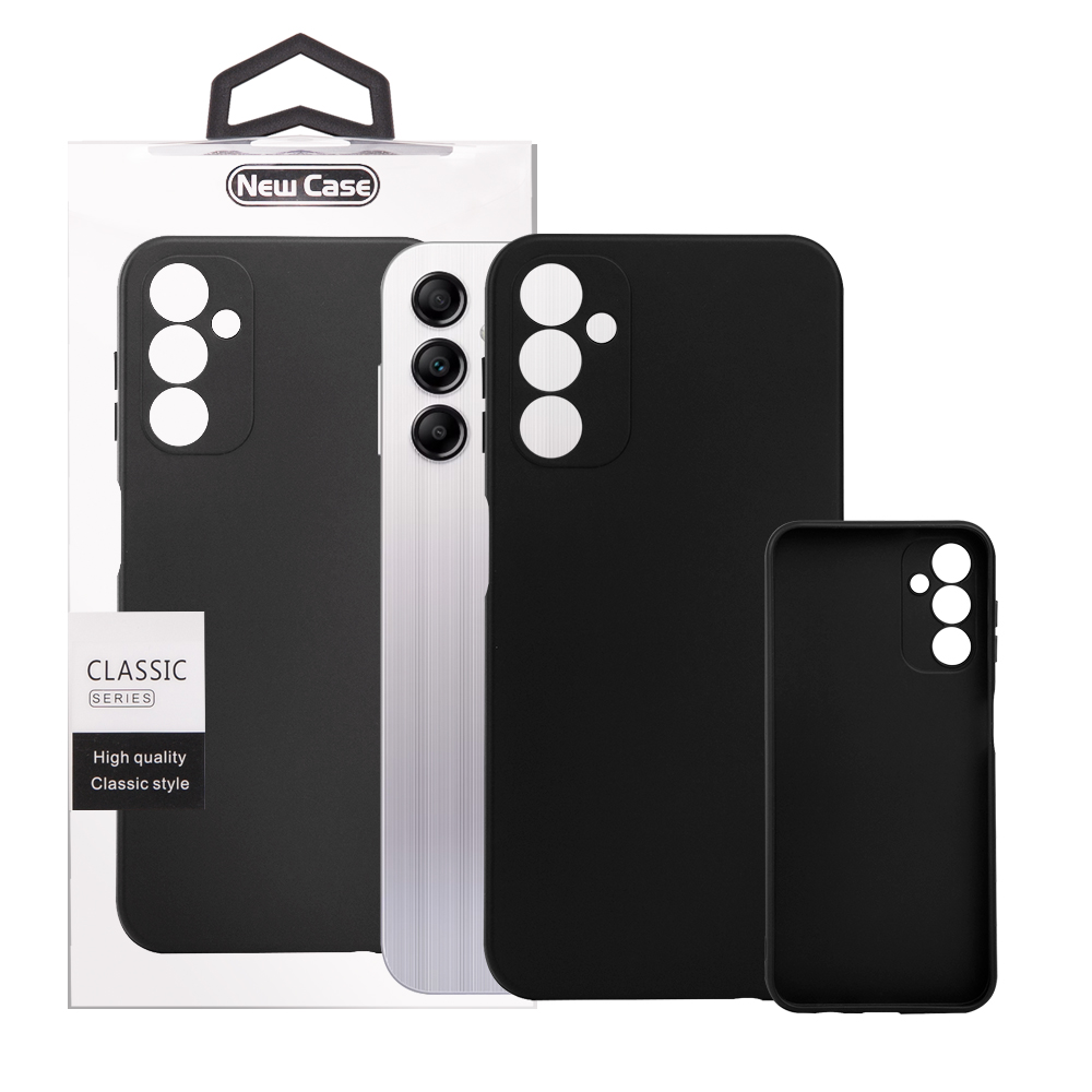 Husa pentru Samsung Galaxy A14 Spacer, negru, grosime 1.5mm, material flexibil TPU