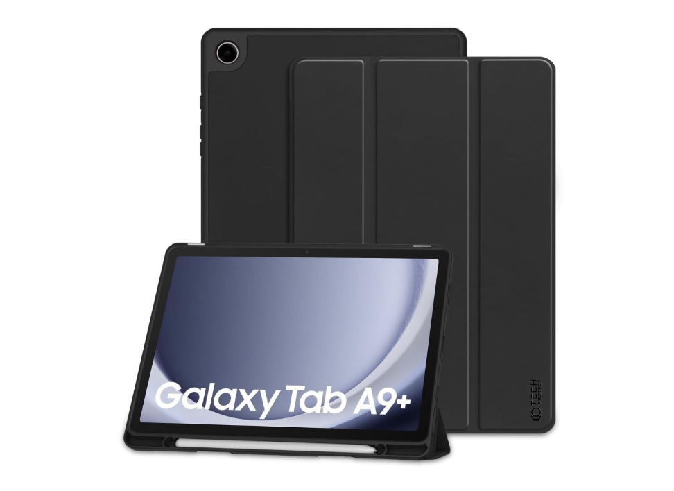 Husa Tech-Protect Smartcase Pen compatibila cu Samsung Galaxy Tab A9 Plus 11 inch Black