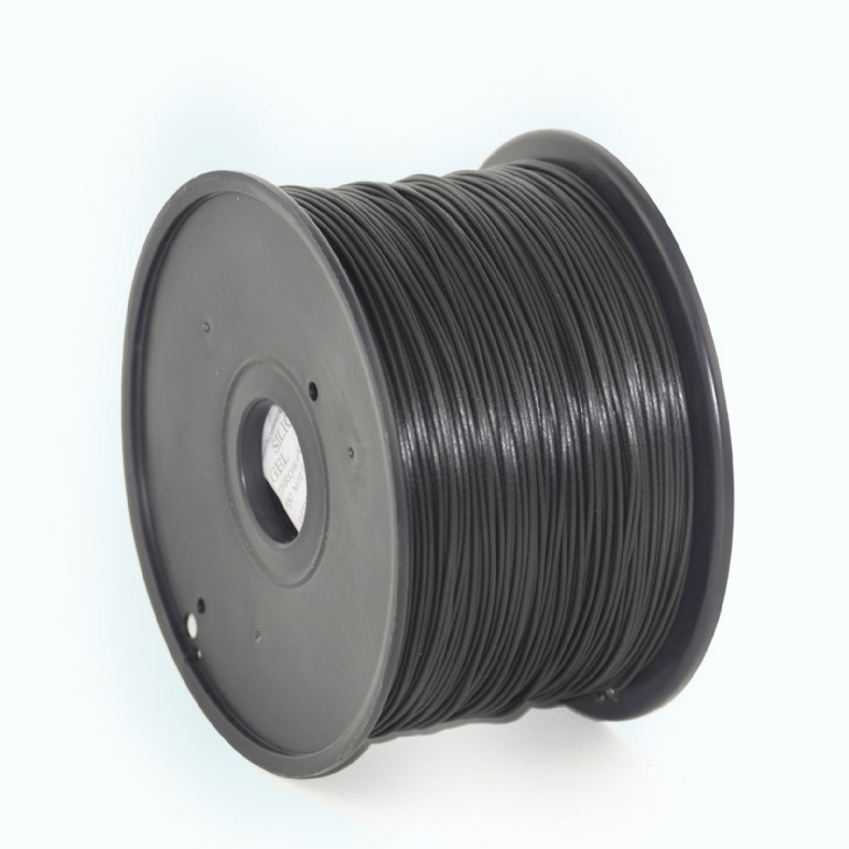 Filament Gembird pentru imprimanta 3D, ABS, 1.75mm diamentru, 1Kg / bobina, aprox. 400m, topire 225-240 °C, Negru