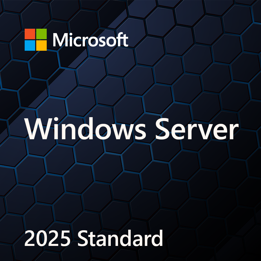 Microsoft Windows Server Standard 2025, 64bit, Engleza, 1pk DSP OEI DVD, 16 Core