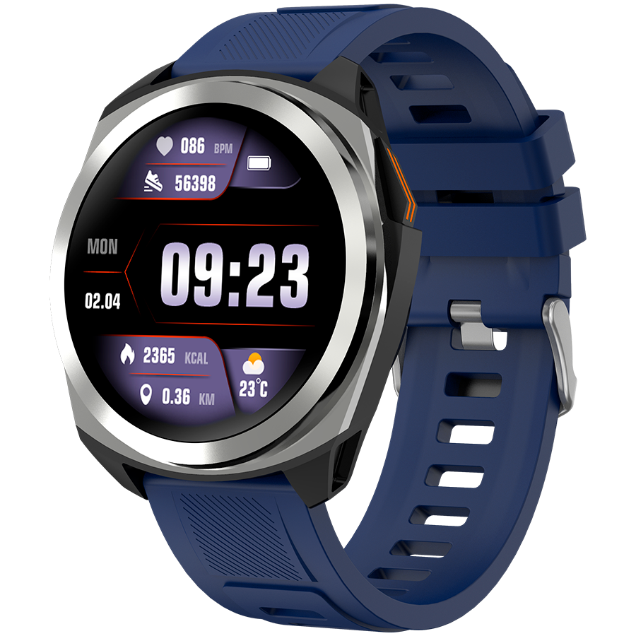Smartwatch Canyon Maveric SW-83 GPS, Argintiu-Albastru