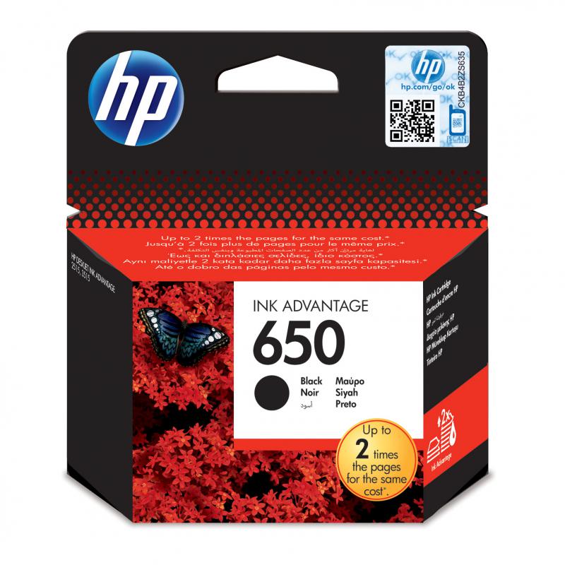 Cartus cerneala HP 650 Negru InkAdvantage Original, ~360 pag