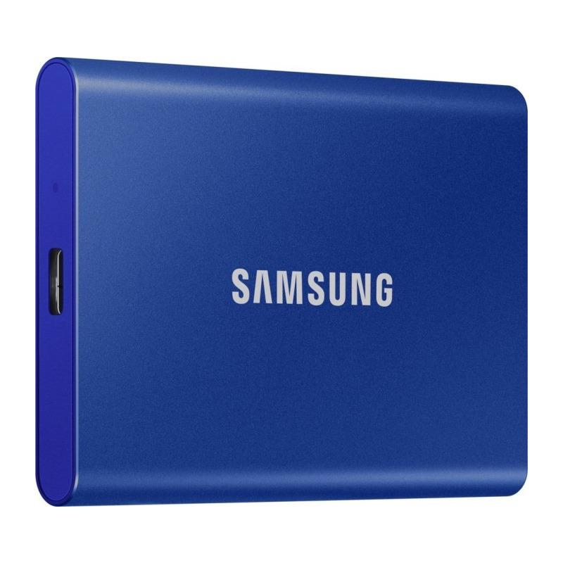 SSD extern Samsung T7 portabil, 1TB, USB 3.2, Indigo Blue