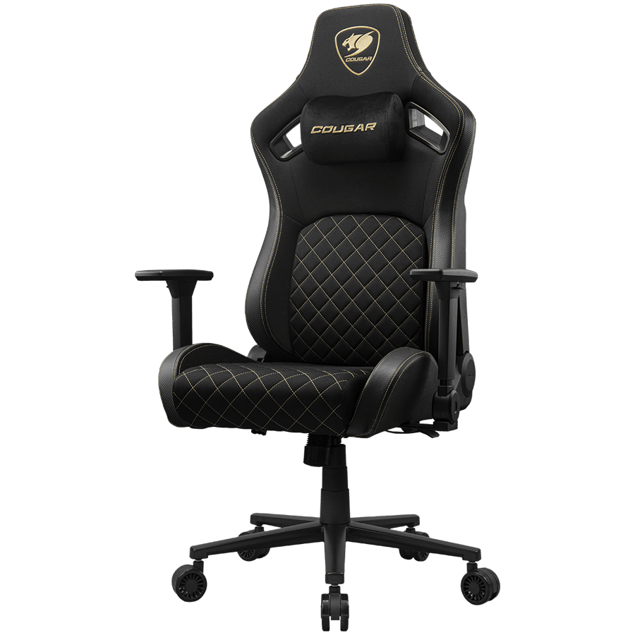 Scaun gaming Cougar Defensor Gold F, capacitate 120kg, negru/auriu, 129x75x66cm 3 Scaun gaming Cougar Defensor Gold F, capacitate 120kg, negru/auriu, 129x75x66cm - imagine 3