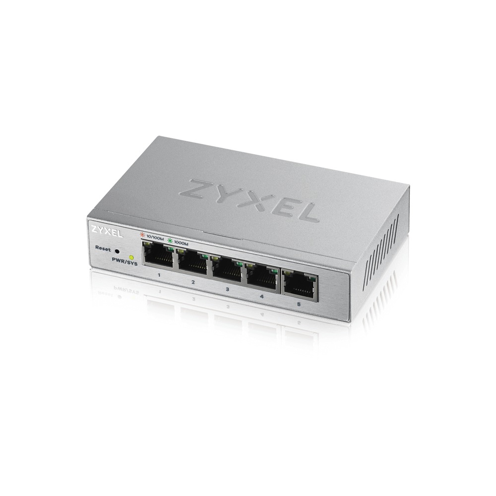 Switch ZyXEL GS1200-5, 5 Port Gigabit webmanaged