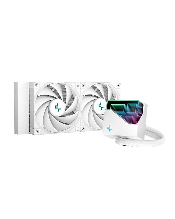 Cooler DeepCool LT520 WH, 240mm, cu lichid, skt. Intel/ AMD, iluminare RGB