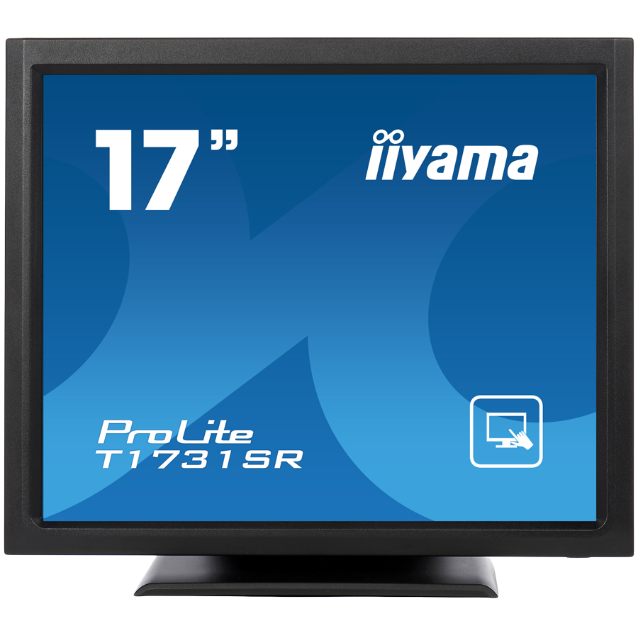 Monitor LED TN iiyama ProLite Touch T1731SR-B1S 17″ Full HD, 5ms, VGA, HDMI, Display Port