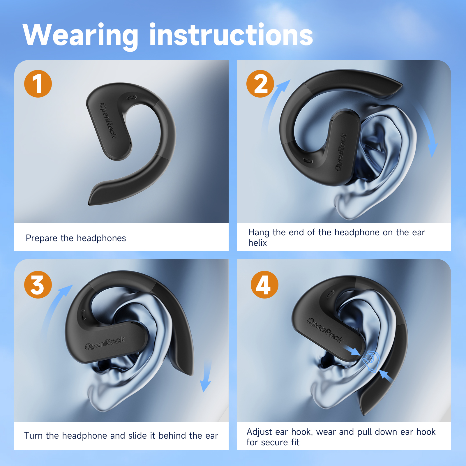 Casti OneOdio Wireless Tip Butoni TWS Bluetooth Negru 5 Casti OneOdio Wireless Tip Butoni TWS Bluetooth Negru - imagine 5