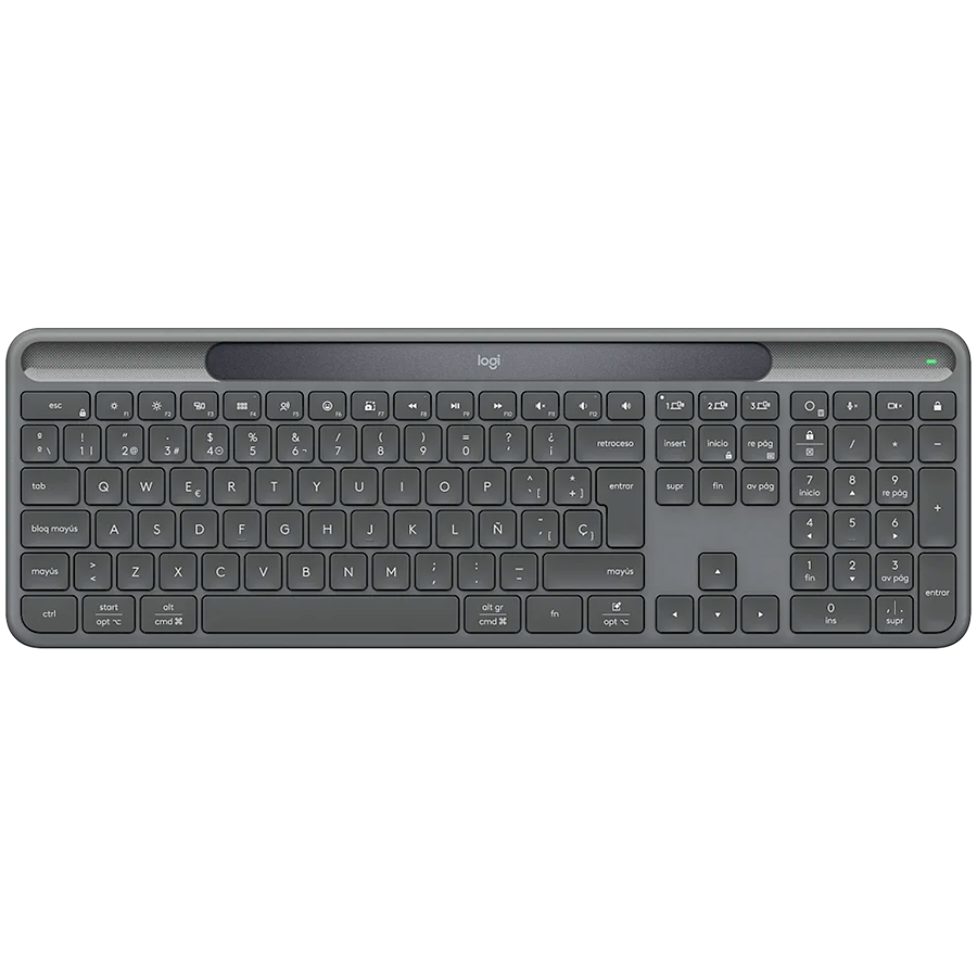 Tastatura Logitech, RF Wireless + Bluetooth, grafit, american international