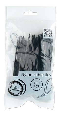 Set cu banda zimtata din plastic pentru fixare cabluri, Gembird, nylon150mm x 3.6mm 100 pcs, negru 3 Set cu banda zimtata din plastic pentru fixare cabluri, Gembird, nylon150mm x 3.6mm 100 pcs, negru - imagine 3