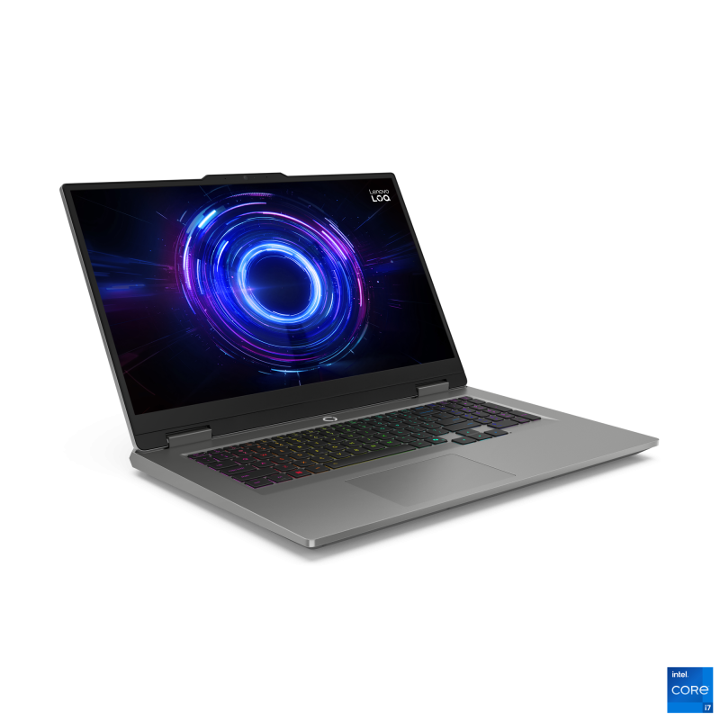 Laptop Gaming Lenovo LOQ 17IRX10 cu procesor Intel® Core™ i7-14700HX pana la 5.5GHz, 17.3″ Full HD, IPS, 165Hz, 32GB DDR5 RAM, 1TB SSD, NVIDIA® GeForce RTX™ 5060 8GB GDDR7, No OS, Luna Grey