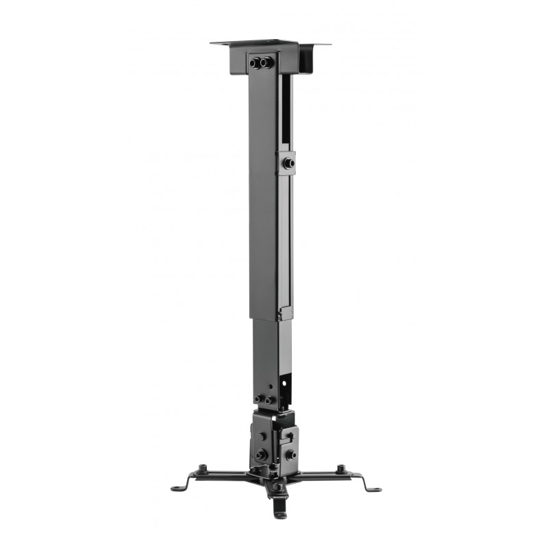 Suport de tavan / perete pentru videoproiector, Nexio, reglabil, extensie 43-65 cm, capacitate sustinere 20KG, Negru