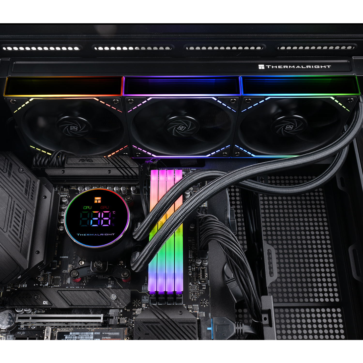 Cooler Thermalright „Frozen Magic 360 Digital Argb”, skt. Intel si AMD, racire cu lichid, 2000 RPM, ARGB adresabil, negru 4 Cooler Thermalright „Frozen Magic 360 Digital Argb”, skt. Intel si AMD, racire cu lichid, 2000 RPM, ARGB adresabil, negru - imagine 4