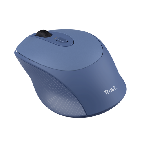 Mouse wireless Trust Zaya, ambidextru, reincarcabil, 800-1600 DPI, albastru