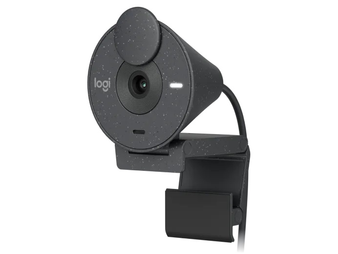 Camera web Logitech Brio 300, Full HD 1080p, RightLight 2, 70 FoV, USB-C, Privacy – Graphite