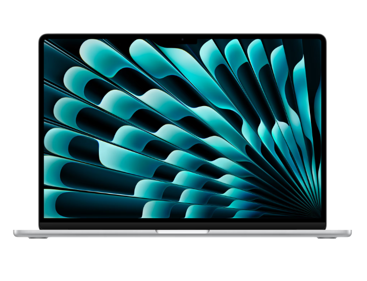 Laptop Apple MacBook Air 15″, cu procesor Apple M4, 10 nuclee CPU si 10 nuclee GPU, 24GB RAM, 512GB, Silver, Tastatura Internationala, Manual RO