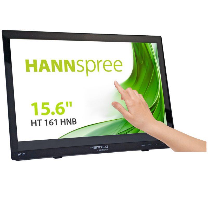 Monitor LED touchscreen Hanns-G 15.6″, 1366×768, Negru, HT161HNB