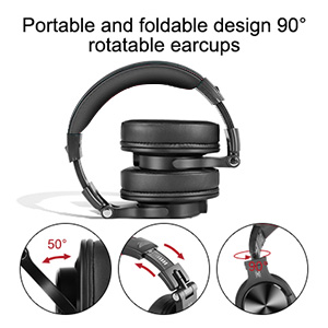 Casti audio, OneOdio, Jack 3.5mm, Negru 2 Casti audio, OneOdio, Jack 3.5mm, Negru - imagine 2