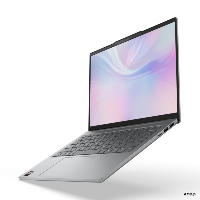 Laptop Lenovo IdeaPad Slim 5 14AKP10 cu procesor AMD Ryzen™ AI 7 350 pana la 5.0GHz, 14″ WUXGA, OLED, 32GB DDR5 RAM, 1TB SSD, AMD Radeon™ 860M Graphics, No OS, Luna Grey