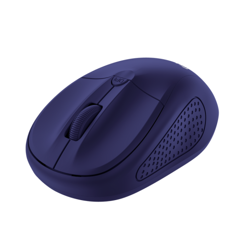 Mouse wireless Trust Primo, 1000-1600 DPI, ambidestru, albastru mat