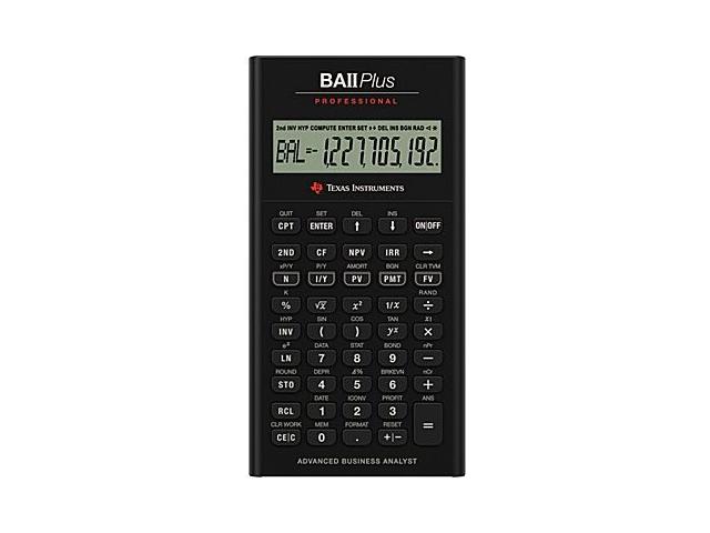 Calculator financiar Texas Intruments BAII Plus Professional, Texas Instruments